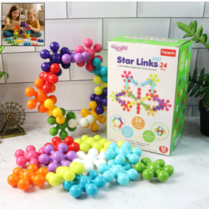 Kids Building Toy – Funskool Star Links Plus 24-Piece Set