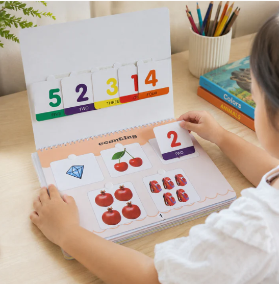 Learning Numbers Activity Book – Engaging Velcro Hands-On Kids Tool - Image 2