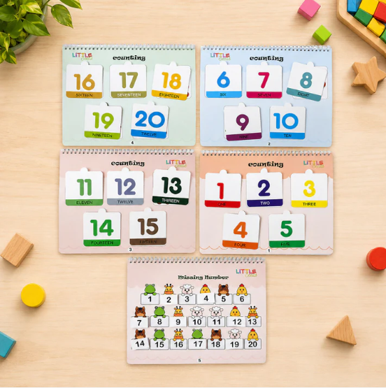 Learning Numbers Activity Book – Engaging Velcro Hands-On Kids Tool - Image 3