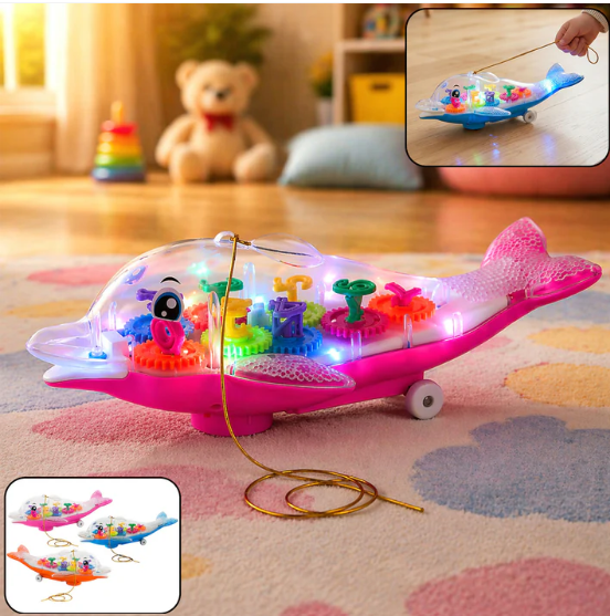 Colorful Musical Light-Up Dolphin Toy – Engage & Educate Kids - Image 3