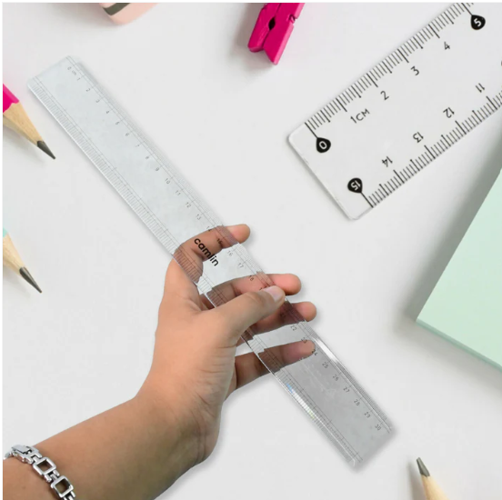 30 cm Transparent Plastic Scale Ruler – Durable & Precise - Image 2