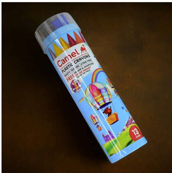 Camel Plastic Crayons 13 Shades – Smooth, Non-Toxic Colours - Image 5