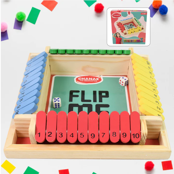 Shut The Box Game – Classic Wooden Dice for Family Fun | Aditi