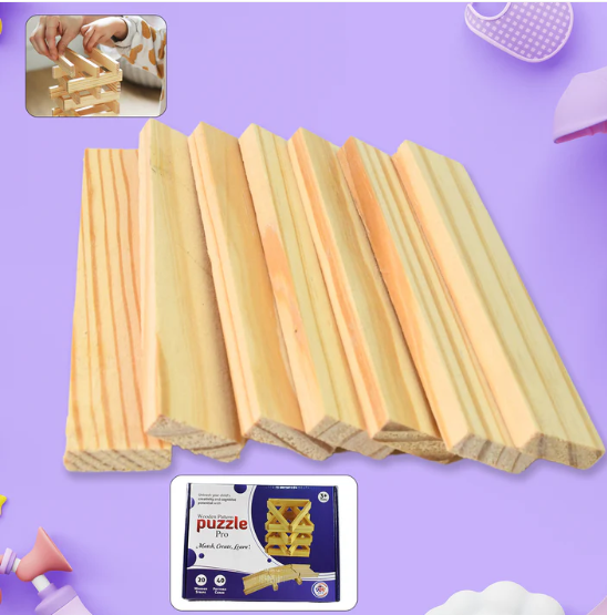 Wooden Pattern Puzzle – Brain Game for Kids & Adults | Puzzle Vista - Image 2