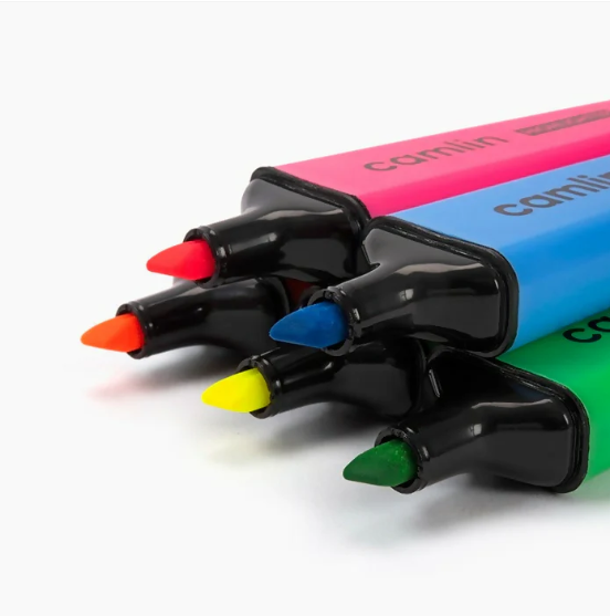 Highlighter Pens Set – 5 Assorted Vibrant Colours for Clear Marking - Image 2