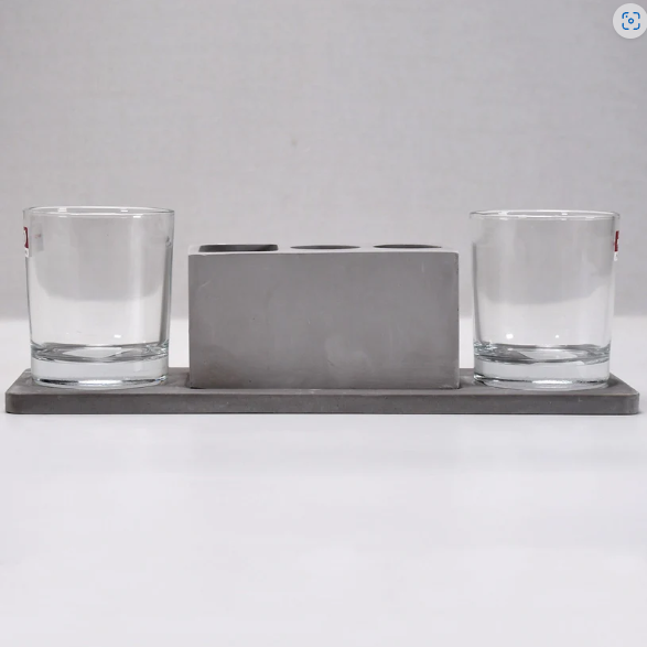 Wine Glass Holder Set – Elegant Marble & Lead-Free Glasses | Indo Glow