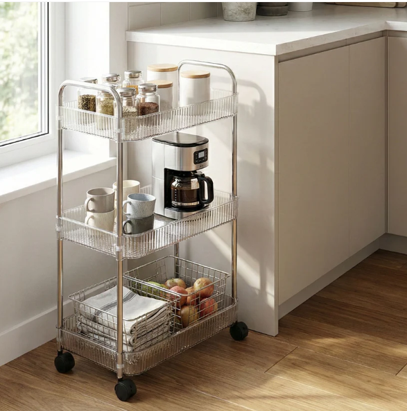 Multipurpose Storage Trolley – Space-Saving Organizer with Wheels