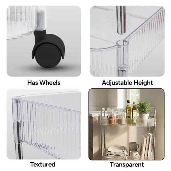 Multipurpose Storage Trolley – Space-Saving Organizer with Wheels