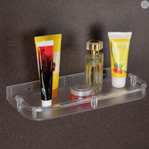 Transparent Set Top Box Stand – Wall Mounted with Cable Management