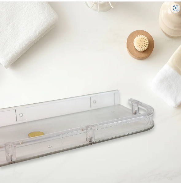 Transparent Set Top Box Stand – Wall Mounted with Cable Management