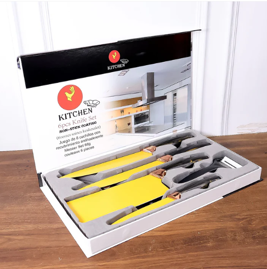 Professional Kitchen Knife Set – 6-Piece Stainless Steel Blades - Image 2