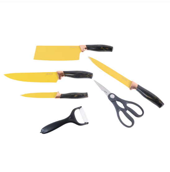 Professional Kitchen Knife Set – 6-Piece Stainless Steel Blades - Image 4