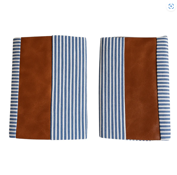 Leather & Cotton Pillow Covers – 20x20 Inch (2-Pack) | Styleva