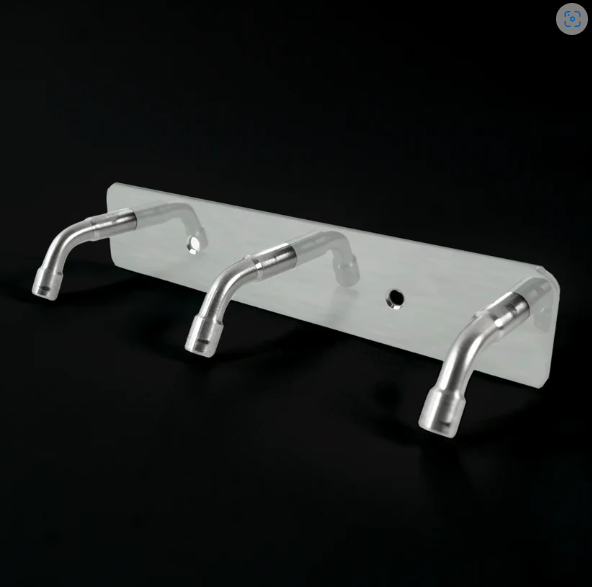 Stainless Steel Wall Mounted Coat Hook Rack – 3 Durable Hooks