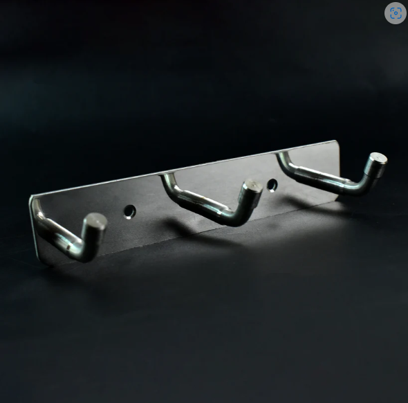 Stainless Steel Wall Mounted Coat Hook Rack – 3 Durable Hooks