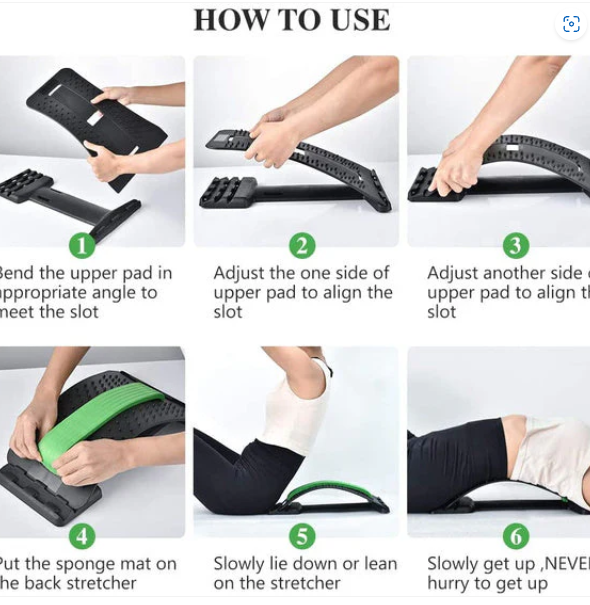 Multi-Level Back Stretcher – Pain Relief & Posture Corrector | FitFuzion