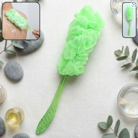 Long Handle Bath Loofah – 45cm Reach Back Scrubber | Mist & Relax