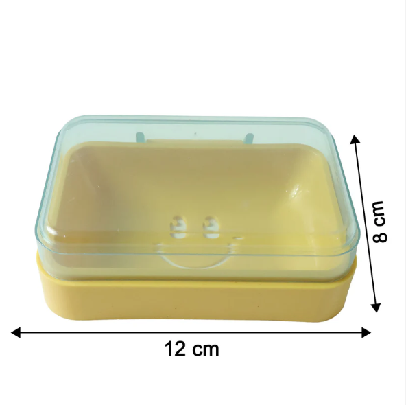 Plastic Soap Case with Cute Smiley Design – Travel Friendly & Hygienic