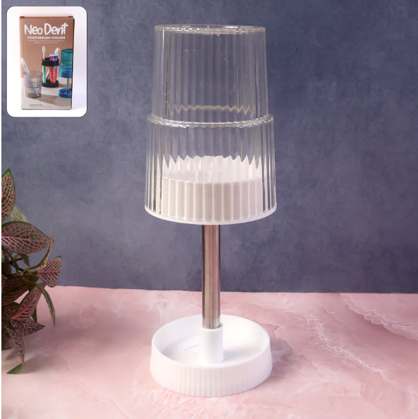 Rotating Toothbrush Holder Stand – Space-Saving Bathroom Organizer