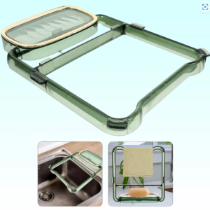2-in-1 Bathroom Organizer – Self-Adhesive Soap Holder & Towel Rack
