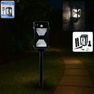 Solar Induction LED Wall Lamp – Motion Sensor Outdoor Light