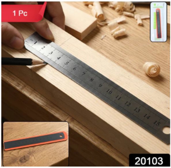 Measuring Ruler Precision Steel Measuring Ruler – Precision Steel 15 cm with Clear Markings