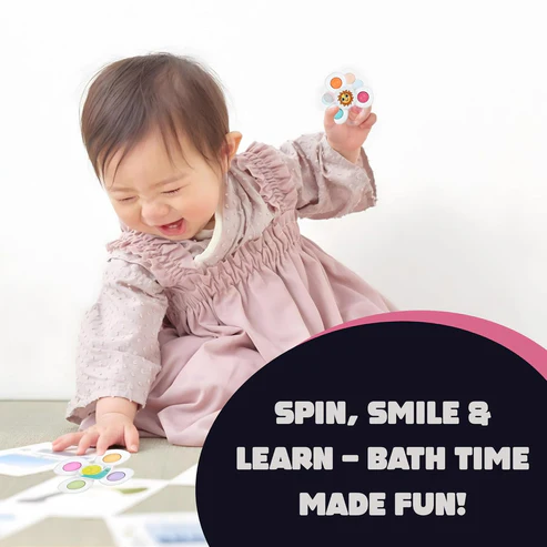 Baby Spinner Toy Set – Sensory Suction Toys for Motor Skills - Image 4