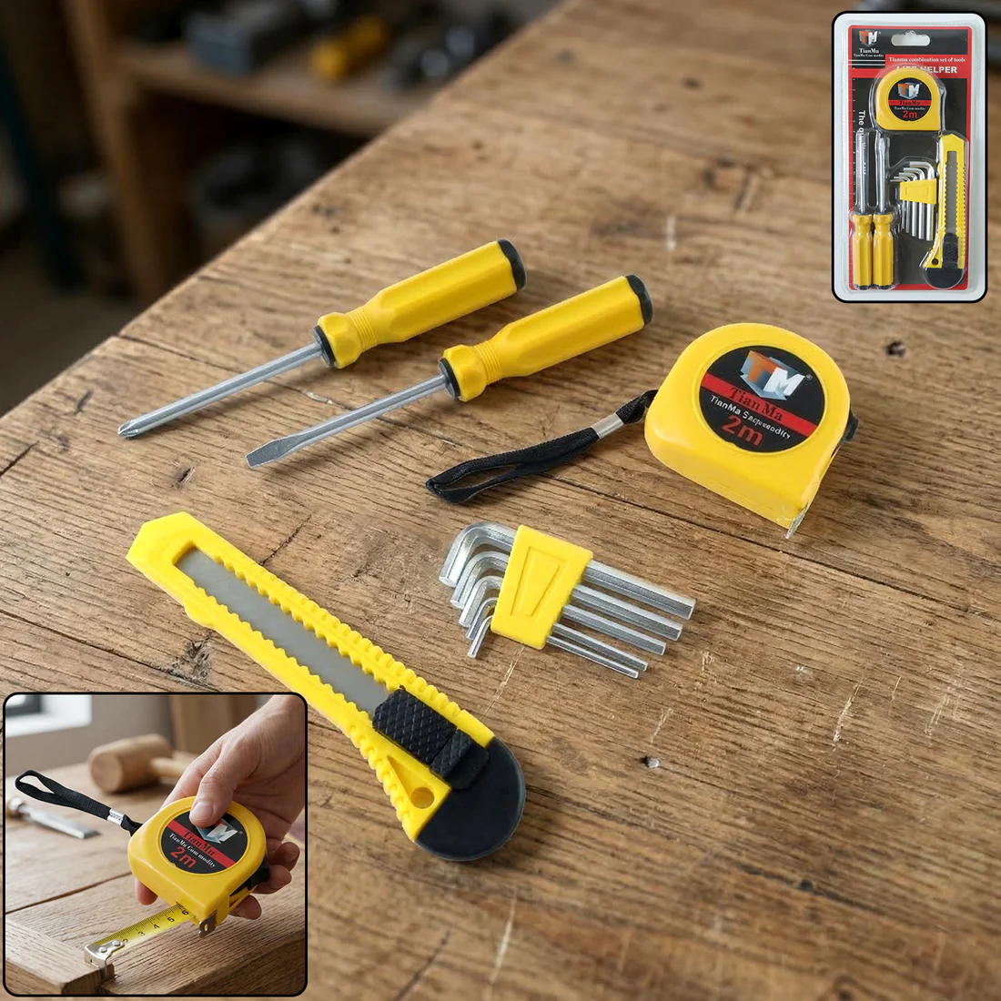 Compact TianMu Tool Set – Essential 9-Piece Repair Kit for Home - Image 2