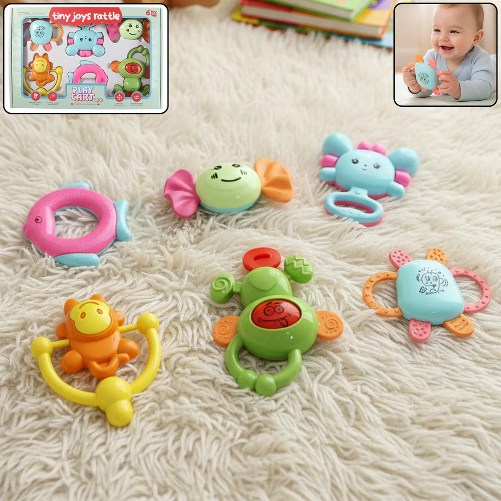6 in 1 Baby Rattle Toys
