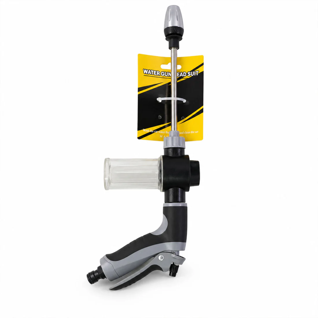 The high pressure water spray gun with foam bottle is your ultimate outdoor cleaning tool.