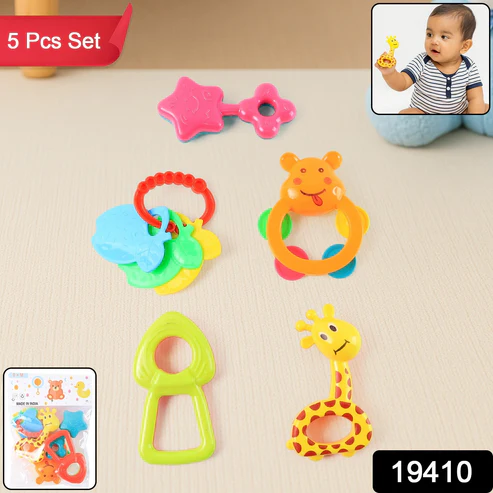 Baby Rattle Toys Set – Safe, Colorful Sensory Play for Infants - Image 2