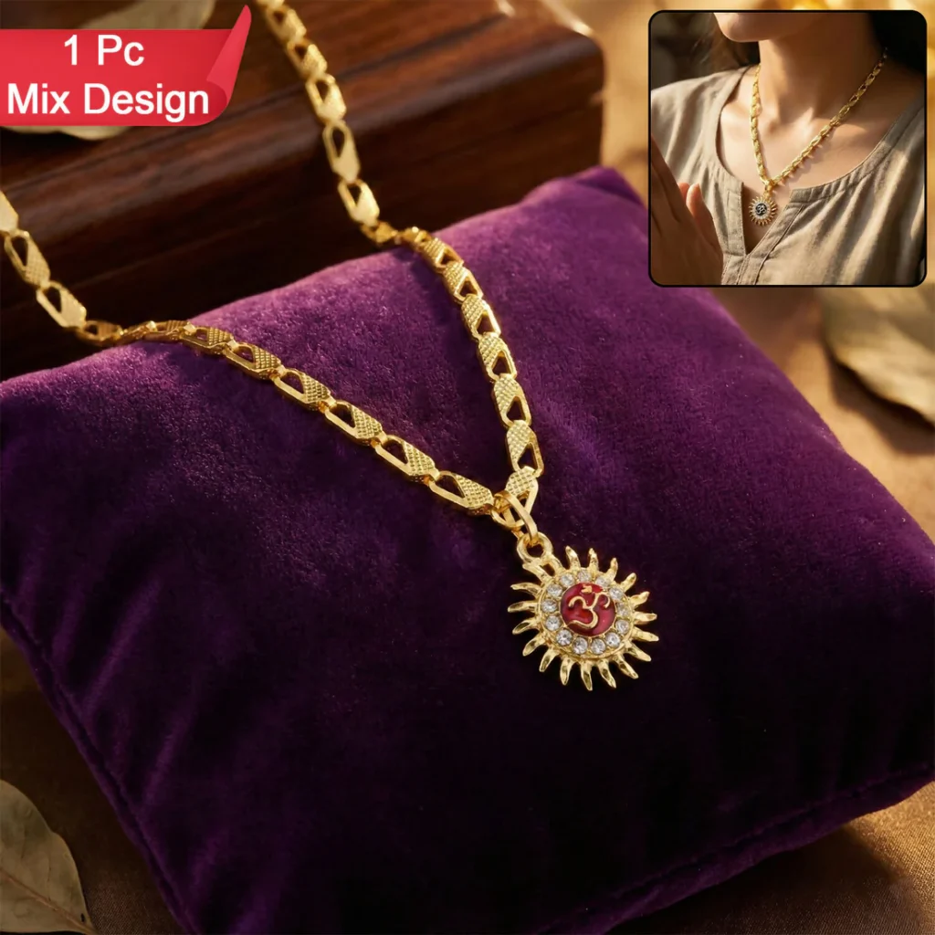 Sun Om Necklace
