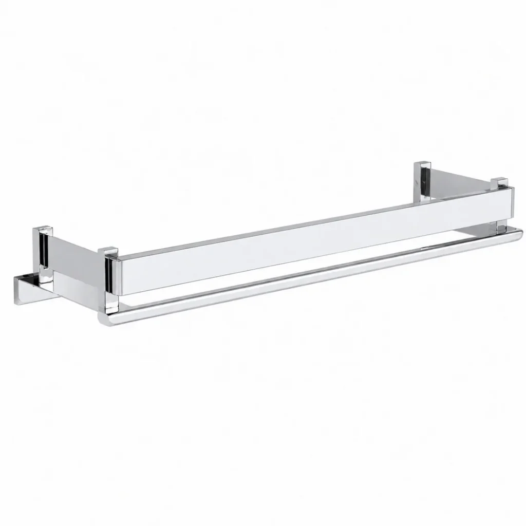 Wall Mounted Stainless Steel Bathroom Shelf – Sleek & Durable Storage