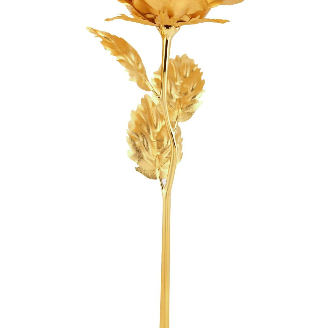 Golden Roses Set of 3 – Elegant 24K Gold Foil Forever Roses - Image 4