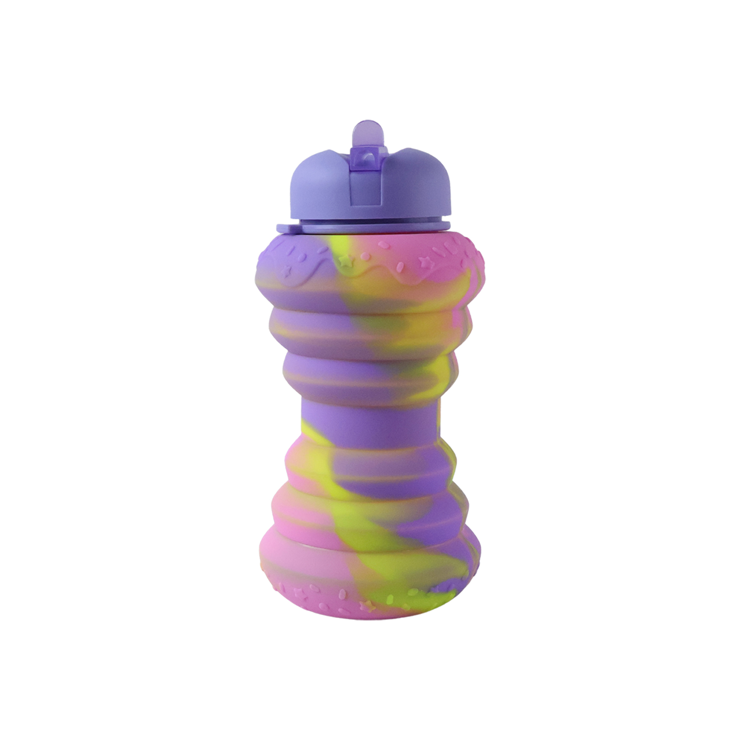 Silicone Style Collapsible Foldable Sports Water Bottle 600 Ml (1 Pc) - Image 4