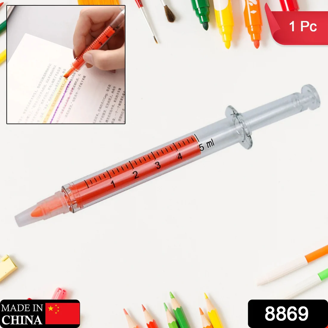 Fluorescent Highlighter Pen – Vibrant Marker for Study & Office