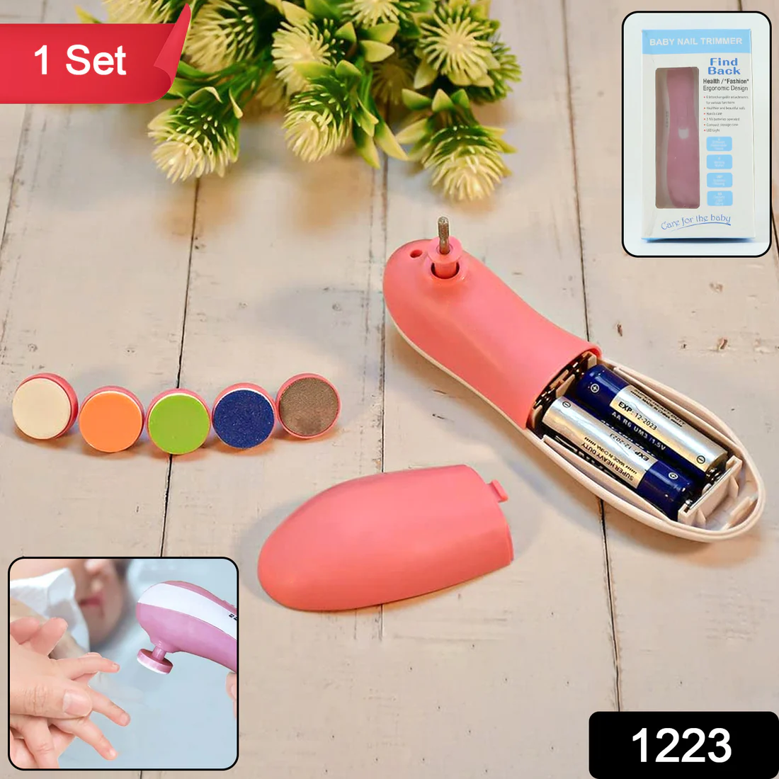 Electric Baby Nail Trimmer – Gentle 6-in-1 Care | Babyova - Image 2