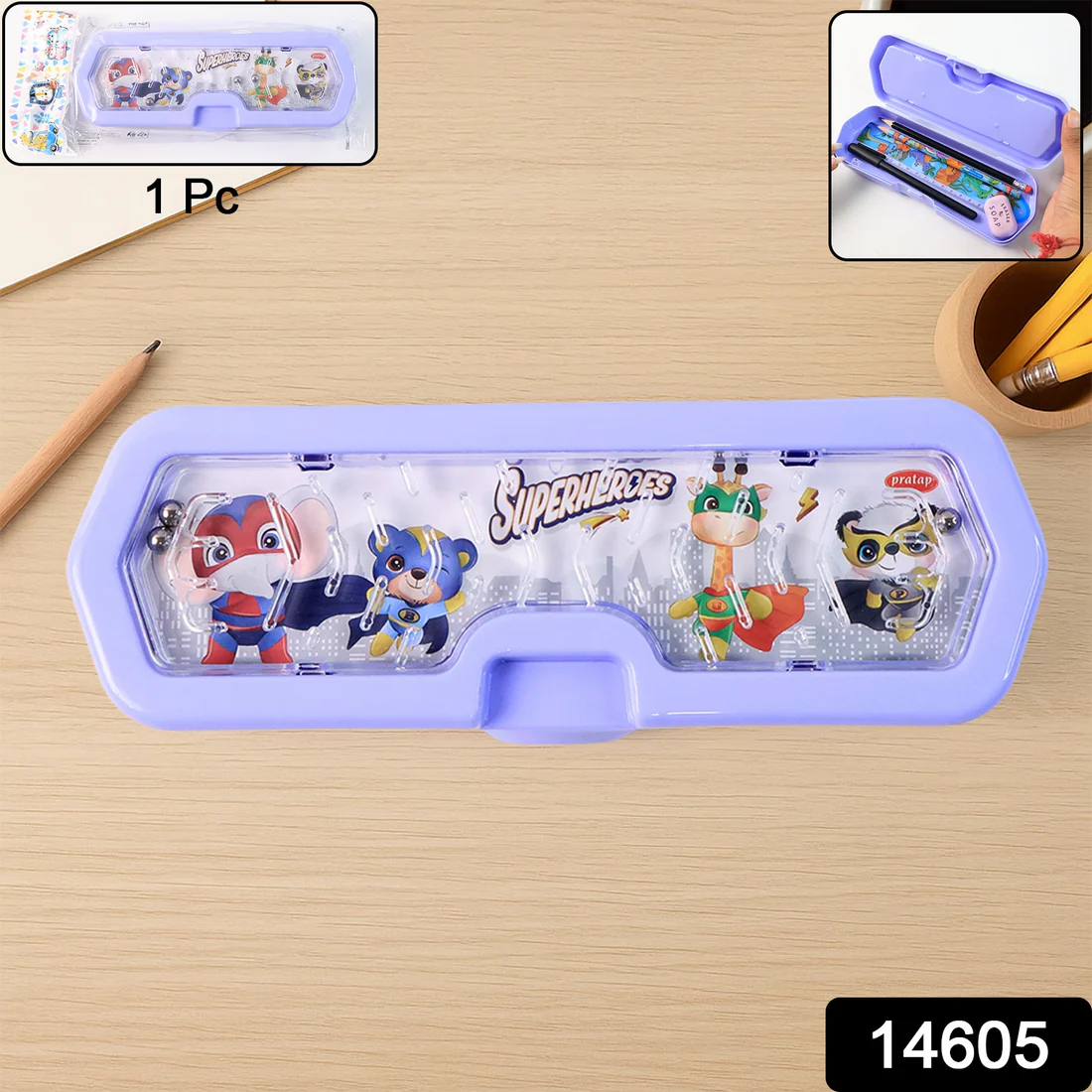 Kids Pencil Box with Maze Game – Fun & Functional School Storage