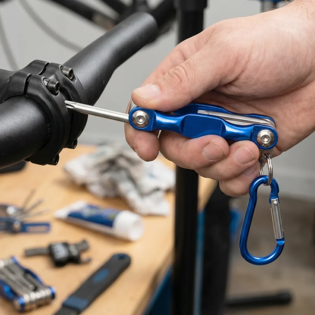 Upgrade your bike maintenance with this essential 8-in-1 portable cycling repair tool kit, designed for convenience and versatility on the go.