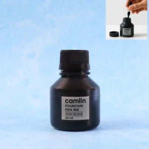 Camlin Syah Black Fountain Pen Ink – Smooth Writing 60 ml