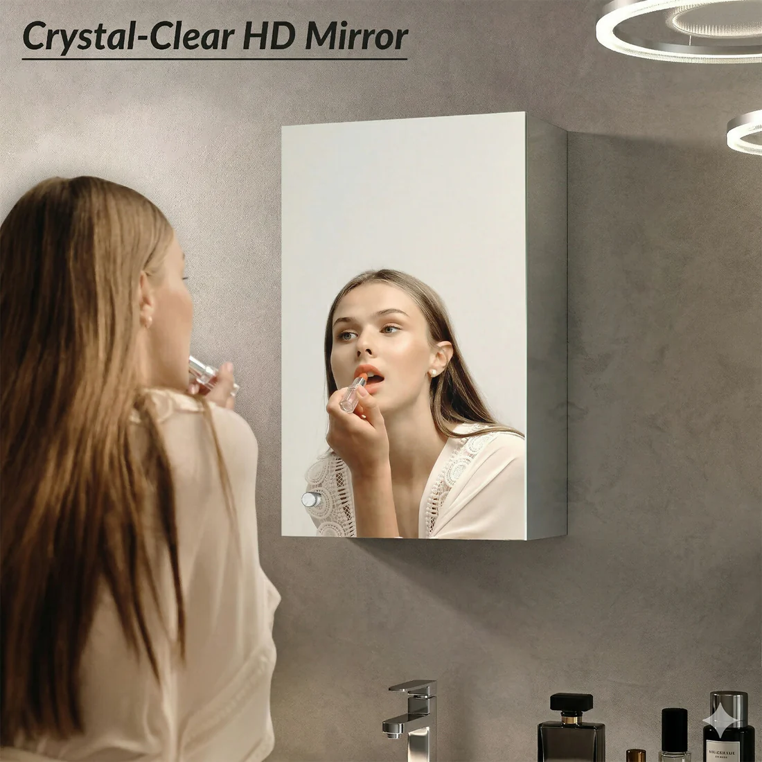 Wall Mounted Mirror Cabinet with