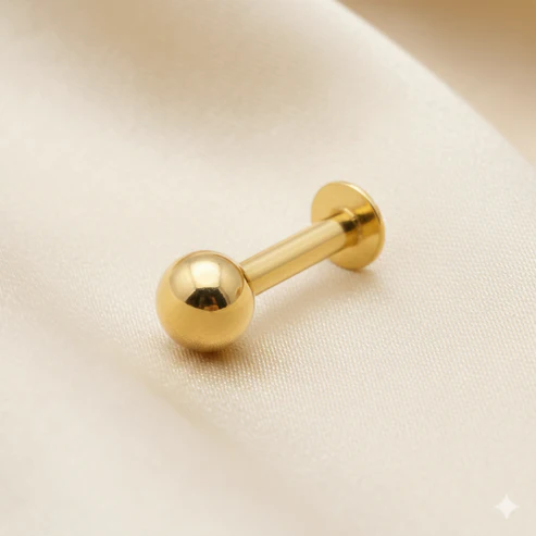 Gold Plated Back Nose Stud – Comfortable Traditional Laung Koka