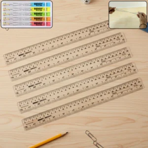 30cm Flexible Bendy Rulers – Transparent, Unbreakable Plastic (5-Pack)