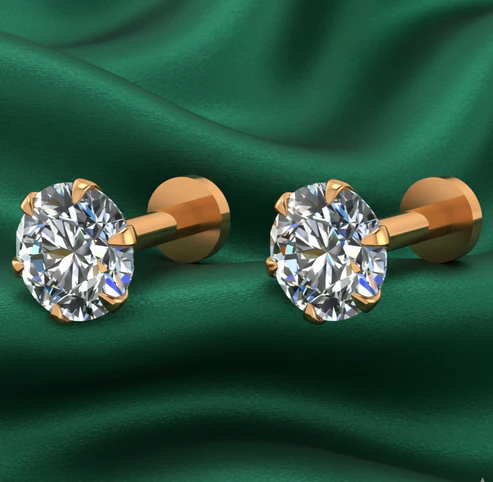 Gold AD Nose Pin Stud Combo Pack – Elegant Daily Wear for Women