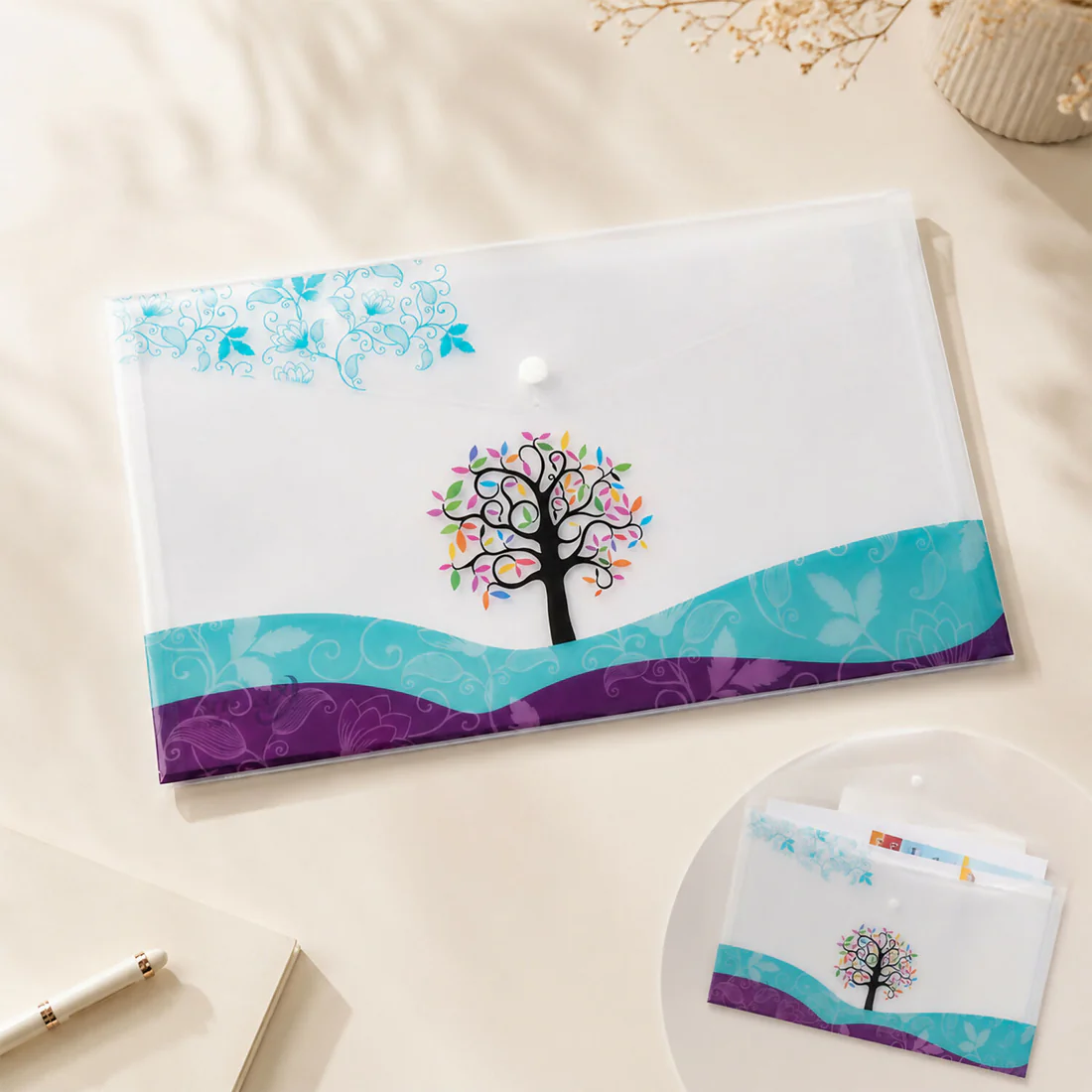 Designer Printed A4 Document Folder – Vibrant & Secure Organization
