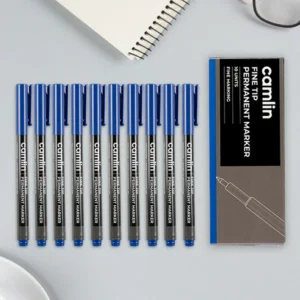 Fine Tip Permanent Marker Set of 10 – Precise & Smudge-Proof Ink