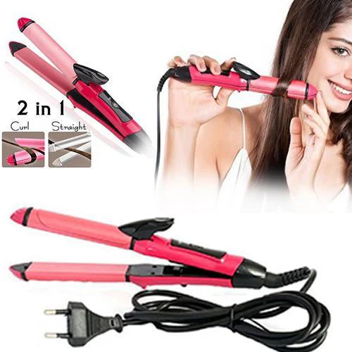 2-in-1 Hair Straightener & Curler – Ceramic Plates | Calm & Curl - Image 3