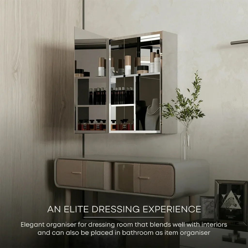Wall Mounted Mirror Cabinet withStorage