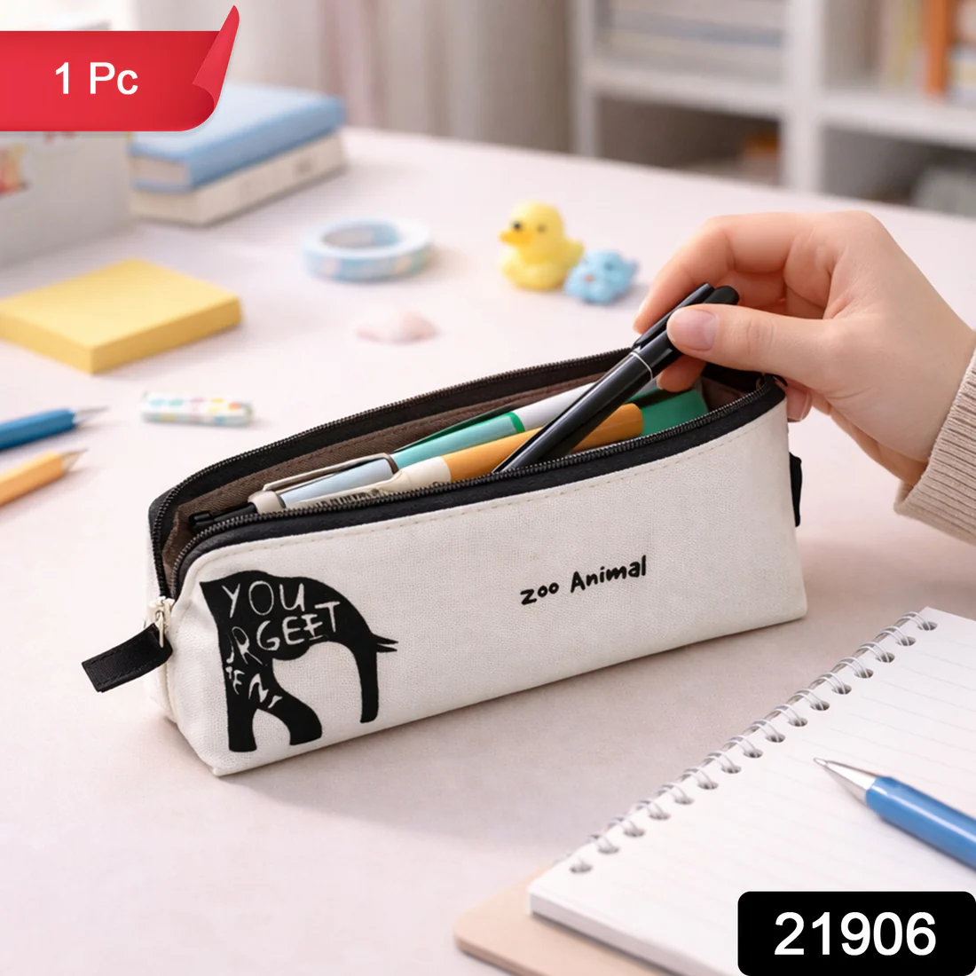 Canvas Pencil Pouch – Multipurpose & Durable Organizer