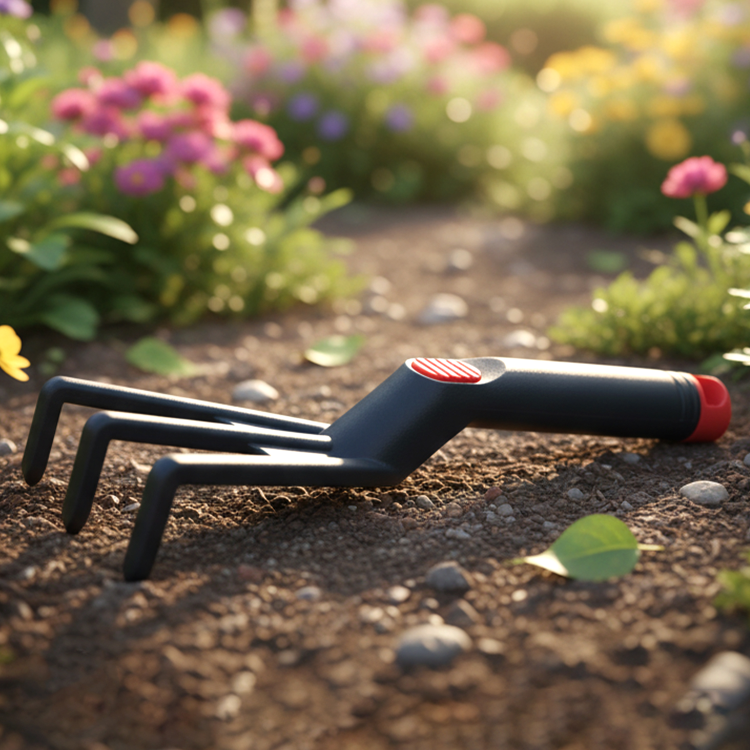 Hand Garden Cultivator Rake Plastic Gardening Tool (1 Pc 27 Cm) - Image 4